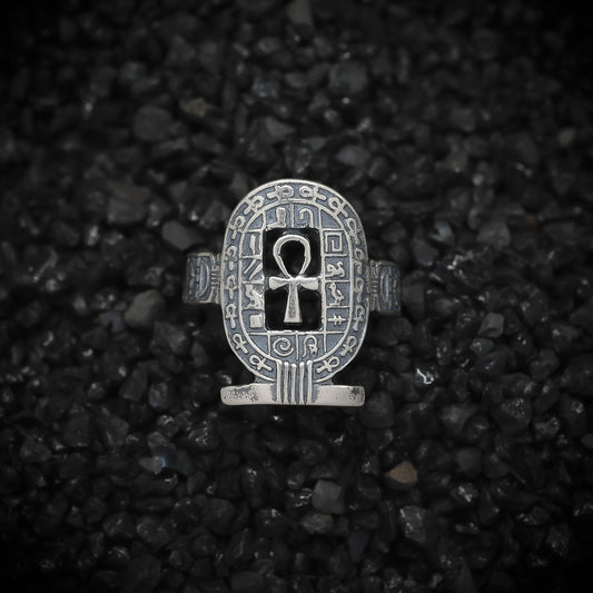 Ankh Key of Eternal Life Ring Hieroglyphics Ancient Egyptian