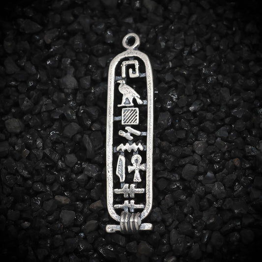 "Happiness" Cartouche Hieroglyph Ancient Egyptian Charm